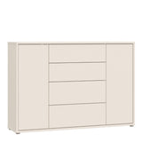Alice Springs Wide Sideboard with 4 Drawers & 2 Doors with Push-to-Open