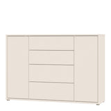 Alice Springs Wide Sideboard with 4 Drawers & 2 Doors with Push-to-Open