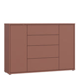 Alice Springs Wide Sideboard with 4 Drawers & 2 Doors with Push-to-Open