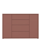 Alice Springs Wide Sideboard with 4 Drawers & 2 Doors with Push-to-Open