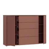 Alice Springs Wide Sideboard with 4 Drawers & 2 Doors with Push-to-Open