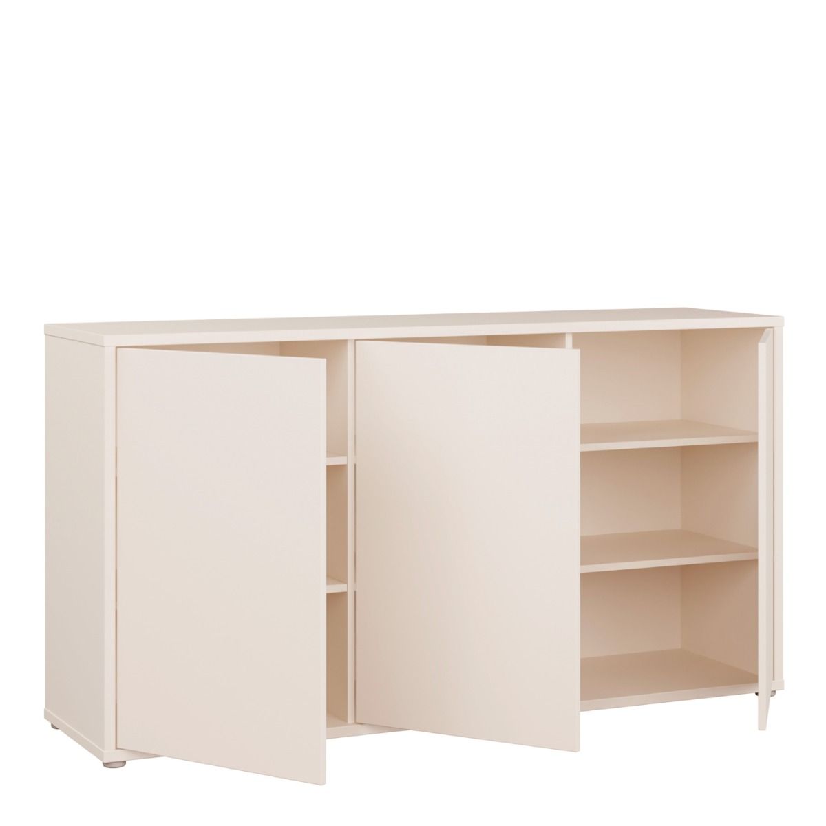 Alice Springs 3 Door Sideboard with Push-to-Open Doors and Drawer in Sand