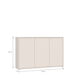 Alice Springs 3 Door Sideboard with Push-to-Open Doors
