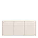 Alice Springs 3 Door 3 Drawer Sideboard with Push-to-Open Drawers in Sand