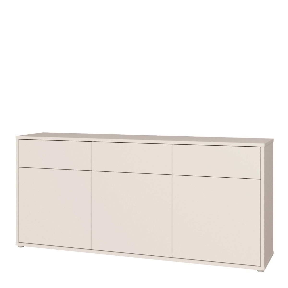 Alice Springs 3 Door 3 Drawer Sideboard with Push-to-Open Drawers in Sand