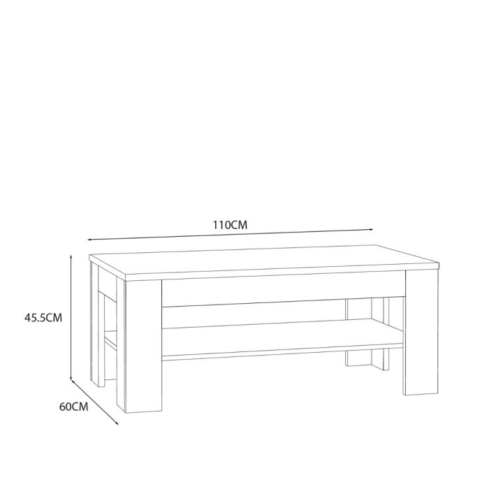 Grafton Coffee Table In Brown