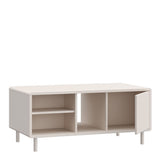 Playly Coffee Table with Open Shelf and Door