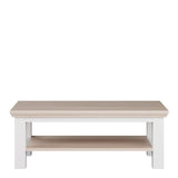 Pontypool Large Rectangular Coffee Table with Shelf