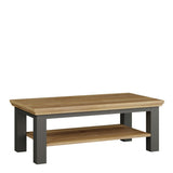 Pontypool Large Rectangular Coffee Table with Shelf