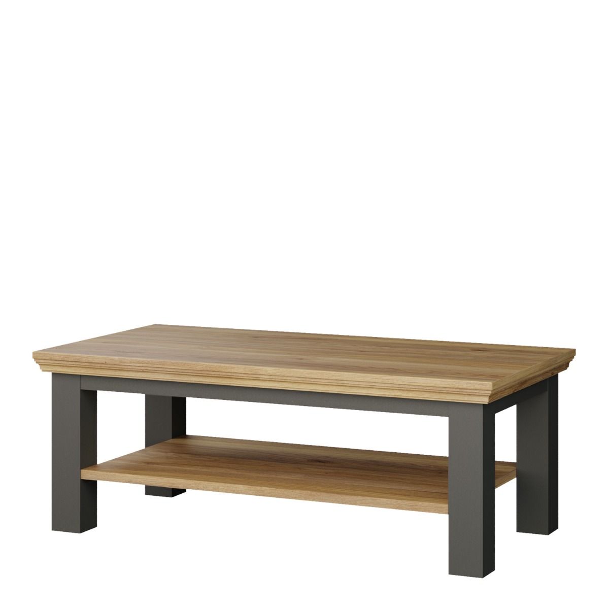 Pontypool Large Rectangular Coffee Table with Shelf