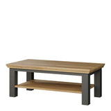 Pontypool Large Rectangular Coffee Table with Shelf