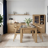 Corona 4 Door 2 Drawer Sideboard in Artisan Brown