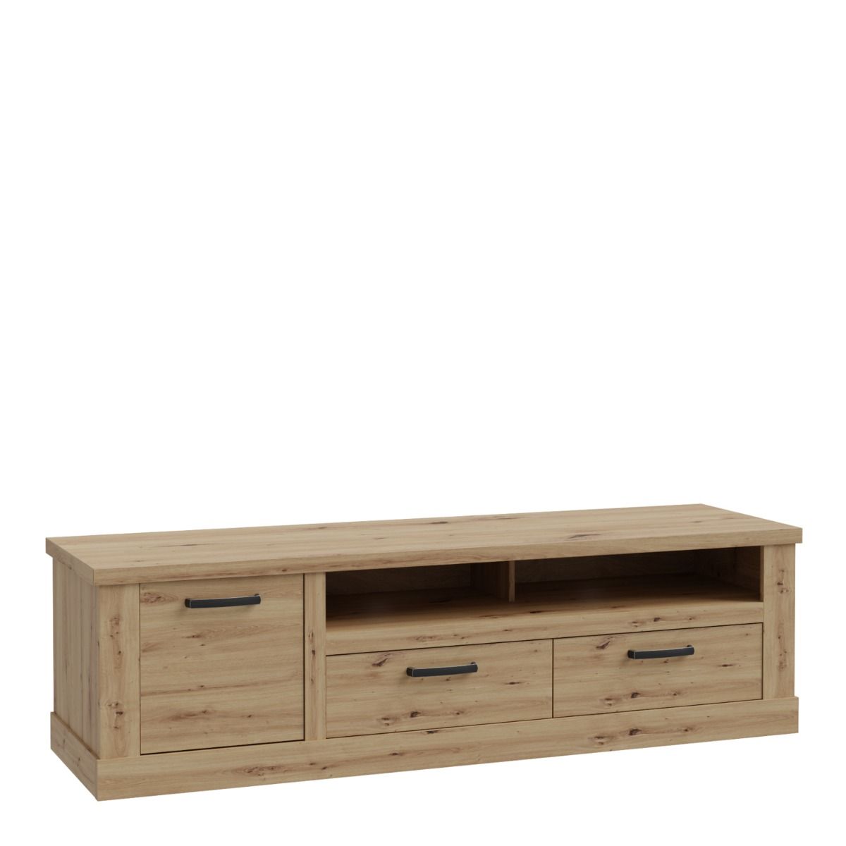 Corona 2 Drawer 1 Door TV Unit in Artisan Brown