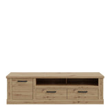 Corona 2 Drawer 1 Door TV Unit in Artisan Brown