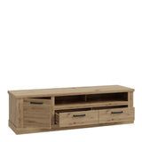 Corona 2 Drawer 1 Door TV Unit in Artisan Brown