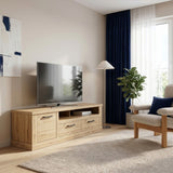 Corona 2 Drawer 1 Door TV Unit in Artisan Brown