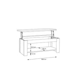 Corona Rising Coffee Table in Artisan Brown
