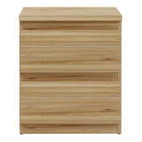 Edmore 3 Drawer Bedside Table in Mauvella Brown
