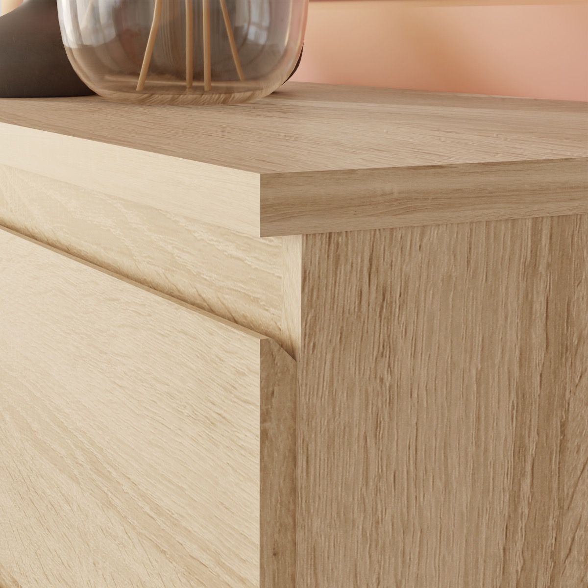 Edmore 2 Drawer Bedside Table