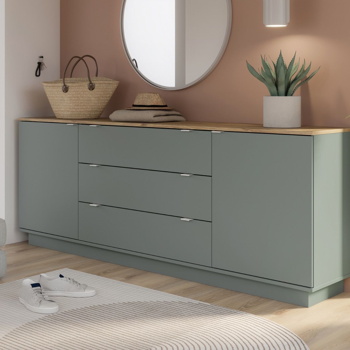 Ganymede Large Sideboard with 3 Drawers & 2 Doors