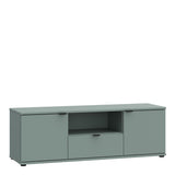 Ganymede Wide TV Unit with Open Shelf, Drawer & 2 Doors