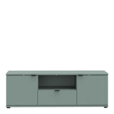Ganymede Wide TV Unit with Open Shelf, Drawer & 2 Doors