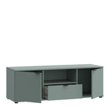 Ganymede Wide TV Unit with Open Shelf, Drawer & 2 Doors