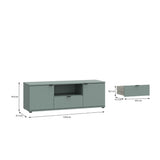 Ganymede Wide TV Unit with Open Shelf, Drawer & 2 Doors