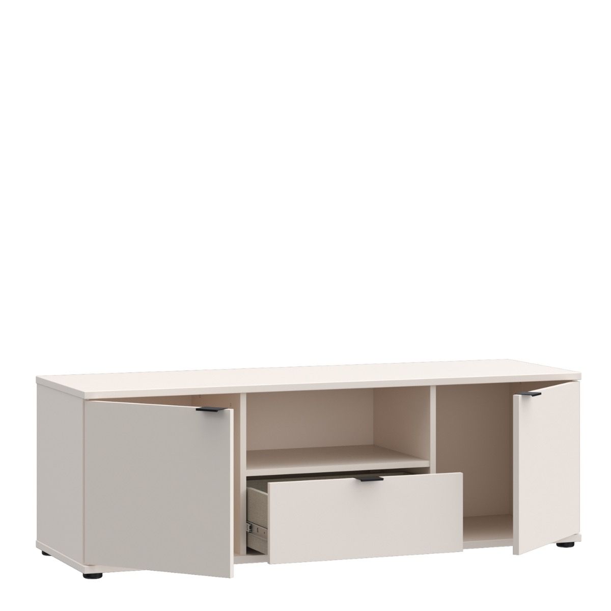 Ganymede Wide TV Unit with Open Shelf, Drawer & 2 Doors