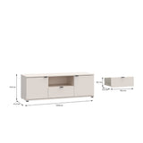 Ganymede Wide TV Unit with Open Shelf, Drawer & 2 Doors