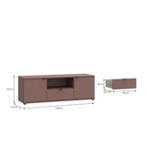Ganymede Wide TV Unit with Open Shelf, Drawer & 2 Doors