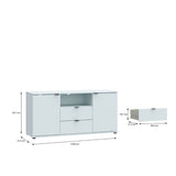 Ganymede TV Unit with Open Shelf, Drawer & 2 Doors