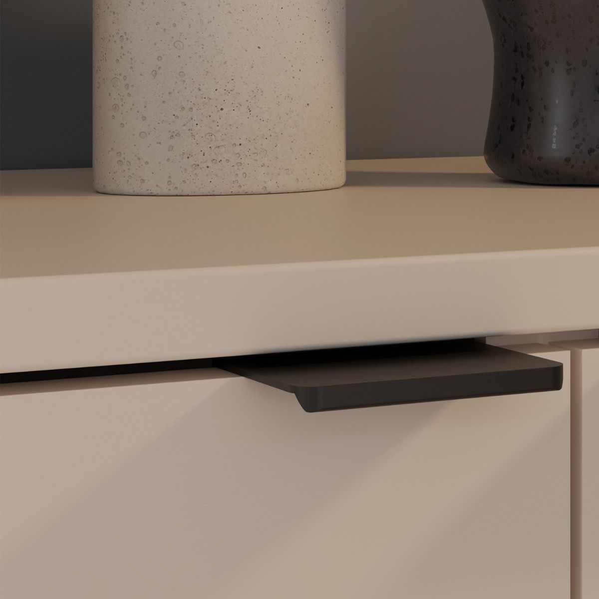 Ganymede Wide TV Unit with Open Shelving, 2 Drawers & 2 Doors