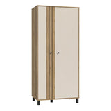 Grafton 2 Door Wardrobe In Cream and Brown