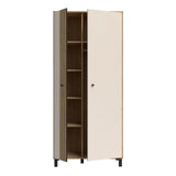 Grafton 2 Door Wardrobe In Cream and Brown