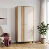 Grafton 2 Door Wardrobe In Cream and Brown