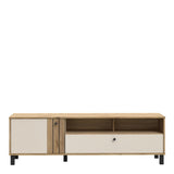 Grafton TV Unit in Cream and Brown