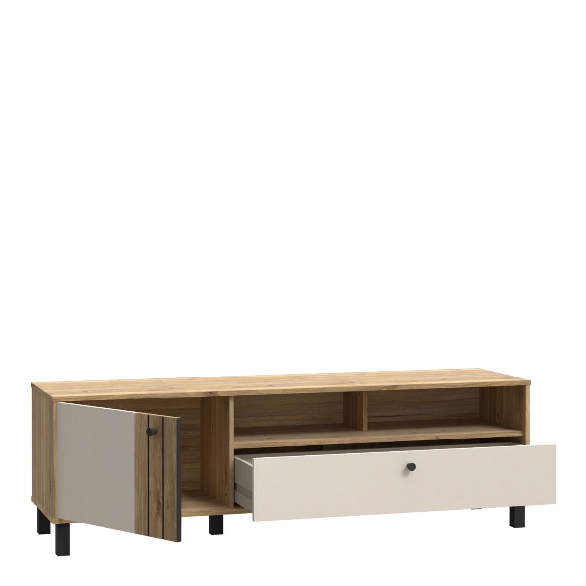 Grafton TV Unit in Cream and Brown