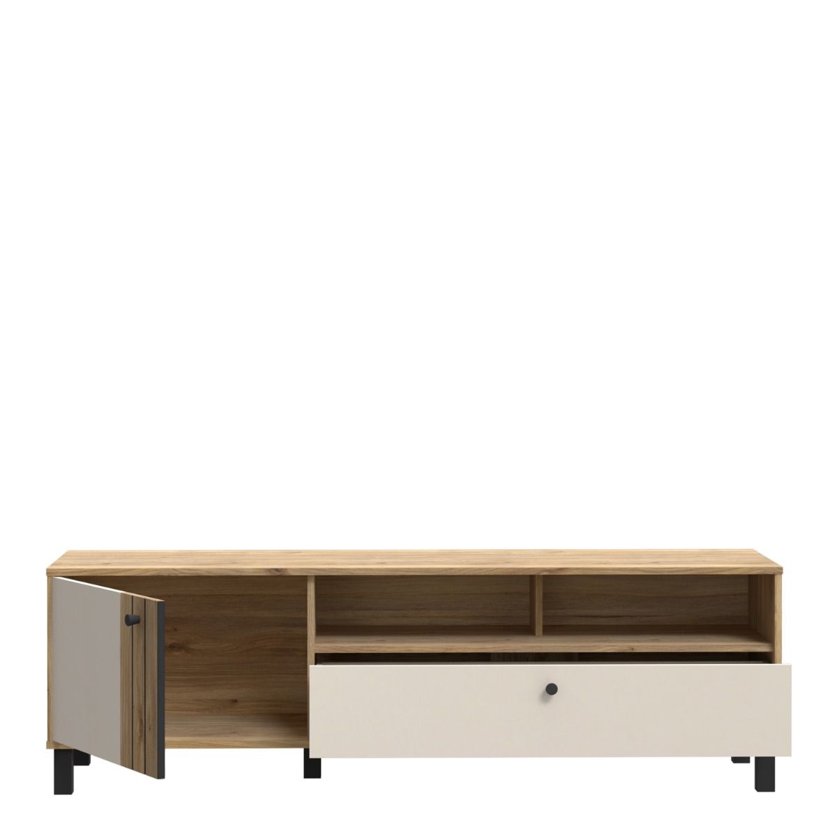 Grafton TV Unit in Cream and Brown