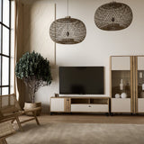 Grafton TV Unit in Cream and Brown