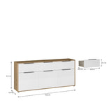 Orkney 3 Drawer Sideboard with 3 Doors