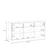 Orkney 3 Drawer Sideboard with 3 Doors