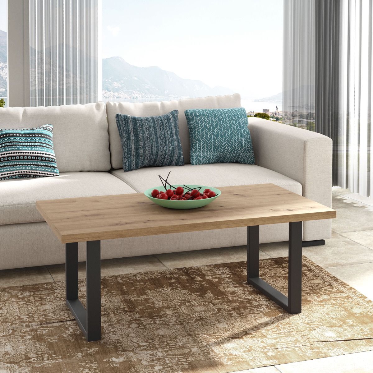 Atlantic Coffee Table in Artisan Brown 110x45cm