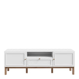 Wensley 2 Door 1 Drawer TV Unit in Light Grey and Brown