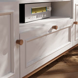 Wensley 2 Door 1 Drawer TV Unit in Light Grey and Brown inc LED Lighting