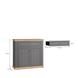 Pontypool 2 Door 1 Drawer Small Sideboard