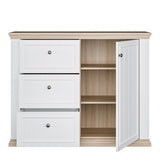 Pontypool 3 Drawer & 1 Door Sideboard