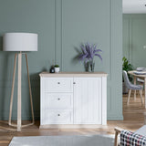 Pontypool 3 Drawer & 1 Door Sideboard