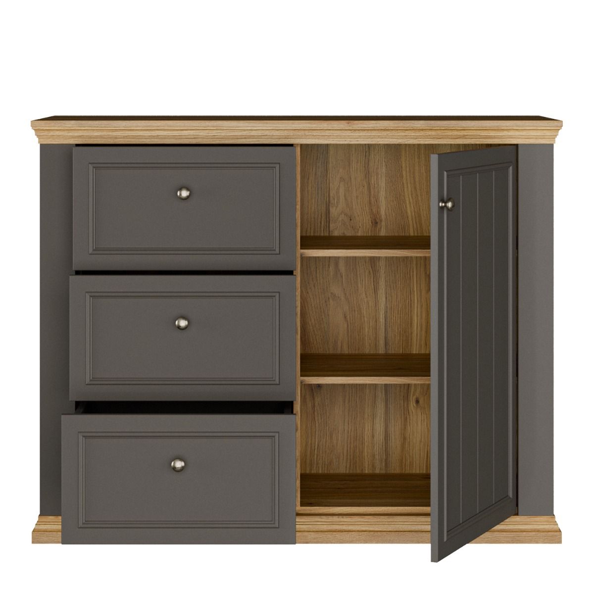 Pontypool 3 Drawer & 1 Door Sideboard
