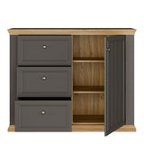 Pontypool 3 Drawer & 1 Door Sideboard